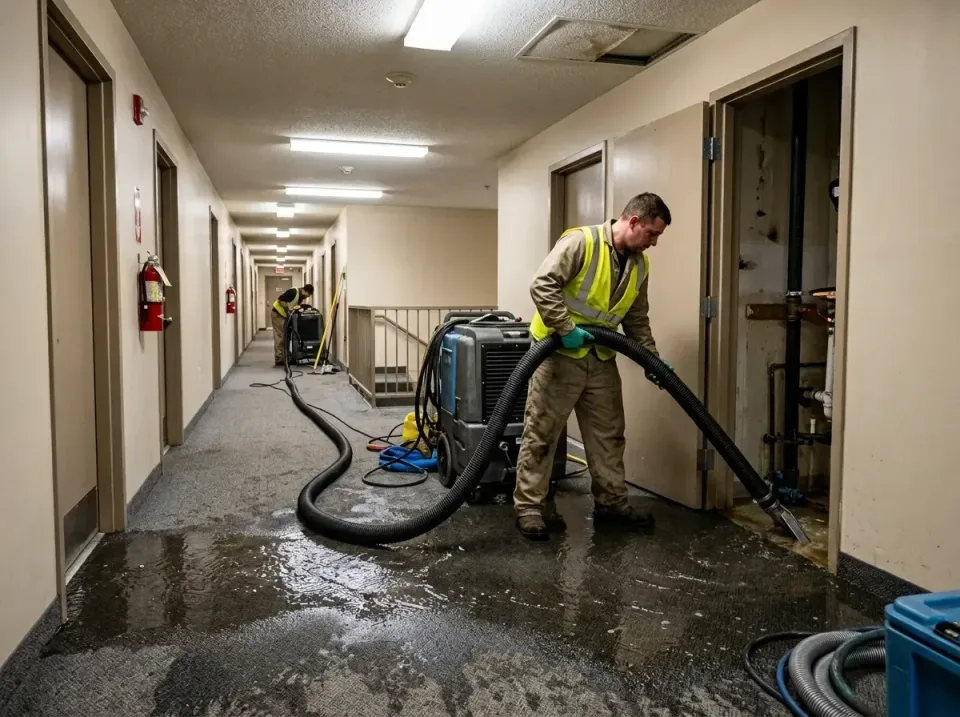 multi-unit-apartment-hallway-f-005 — frequently asked questions, Emergency Burst Pipe Water Extraction & Removal in Early, TX